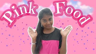 I Only ate PINK food for 24 HOURS Challenge in TAMIL  Anis Tamil Kitchen [upl. by Imas]