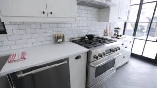 Interior Design — Crisp Clean amp Narrow BrooklynStyle Galley Kitchen Renovation [upl. by Krum]