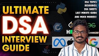 Ultimate DSA Interview Guide  Resources and last minute preparation tips revealed  Tamil [upl. by Agem]