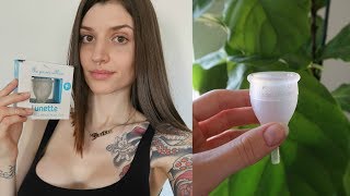 Trying a menstrual cup for the first time  Zero waste period [upl. by Attennaej808]