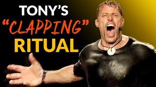 Tony Robbins 7 PreEvent Rituals Exposed Hint Insane Clapping Ritual [upl. by Ailil280]