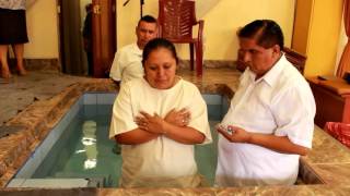 CULTO DOMINGO 14 02 2016  BAUTISMO EN AGUA [upl. by Akirea692]