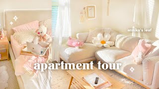 my first apartment TOUR living alone 🧸🌸 cozy pinterest aesthetic small but full one bedroom in LA [upl. by Timothy]