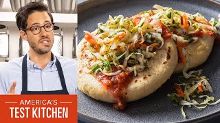 How to Make Cheese Pupusas with Curtido and Salsa [upl. by Ferrel335]