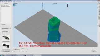 Dualdruck mit Simplify3D Version 30 Tutorial von Multec [upl. by Hock]