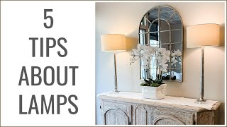 5 TIPS ABOUT LAMPS  Interior Design [upl. by Layol]