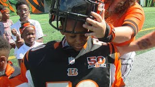 Avondale students work out with the Bengals [upl. by Zanahs]