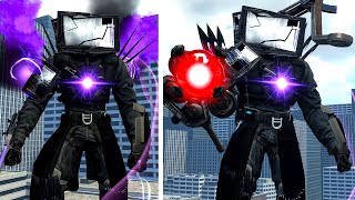 EVOLUTION OF NEW DAMAGED TITAN TV MAN WITH ASTRO CLAW AND SHOCKWAVE CANNON  Skibidi Toilet In GMOD [upl. by Levona284]