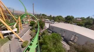 Six Flags Magic Mountain Riddlers Revenge FPVPOV [upl. by Karen]