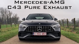 2023 MercedesAMG C43 Pure exhaust sound [upl. by Sharos369]