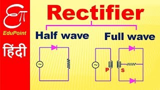 🔴 Rectifier  Half wave and Full wave  video in HINDI [upl. by Toy620]