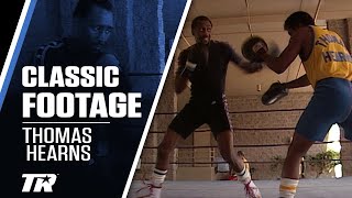 THOMAS HEARNS TRAINING WITH EMANUEL STEWARD  VINTAGE BOXING FOOTAGE [upl. by Mcquoid]