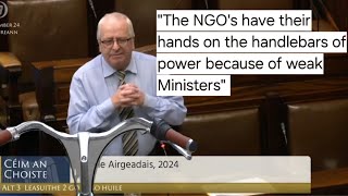 Mattie McGrath speaks about NGOs in the Dáil [upl. by Horodko32]