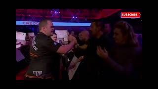 Dirk Van Duijvenbode crazy walk on against Michael van Gerwen [upl. by Jewel]