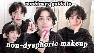 androgynous makeup for beginners nondysphoric ❄️✨ [upl. by Weaks56]