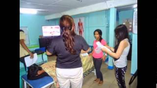 Chair massage  Chinese  Xiamen foot massage training school center  ManilaPhilippines [upl. by Refenej]