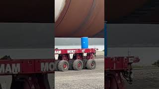 Transporting wind turbine monopile part 2 [upl. by Notsehc]