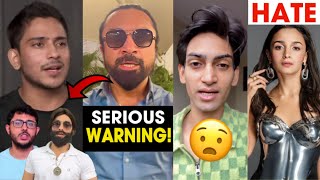 “Purav Jha Bhag Gaya” Ajaz Khan Serious Warning to YouTubers😳 Chill Gamer Converted to Hindu [upl. by Nalda]