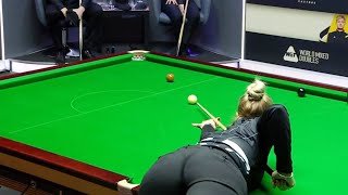 SNOOKER REANNE EVANS SHOWS HER SKILLS 2024  WORLD MIXED DOUBLES  BRECEL EVANS ROBERTSON [upl. by Asiaj]