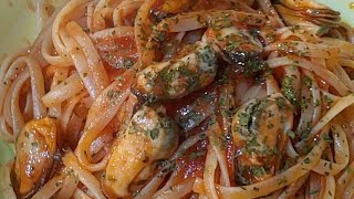 Zuppa del Corso Pasta Cozze Aglio Olio Peperoncino Prezzemolo sale Passata Pomodoro [upl. by Malonis]