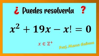 Ecuación con factoriales  Análisis algebraico y geométrico  Math Olympiad [upl. by Ahsiet]