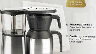 Bonavita 8 Cup Coffee Maker OneTouch Pour Over Brewing with Thermal Carafe SCA Certified [upl. by Aurie]