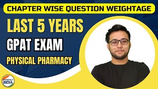 GPAT  PHYSICAL PHARMACY  LAST 5 YEARS  QUESTIONS WEIGHTAGE gpat2024 gpat2023 pharmacy [upl. by Kurman]