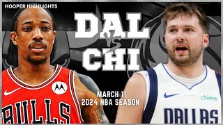 Dallas Mavericks vs Chicago Bulls Full Game Highlights  Mar 11  2024 NBA Season [upl. by Ahsienot480]