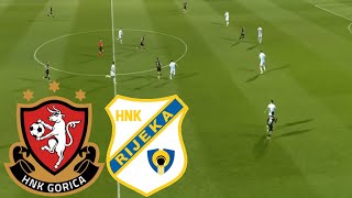 HNK Gorica 01 HNK Rijeka Vrhunci i ciljevi  Prva HNL 202425 [upl. by Haon]