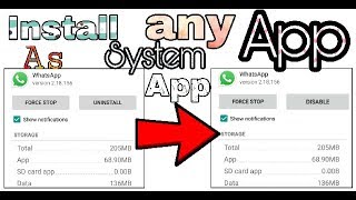 Convert Installed Apps to System Apps  Technical Azhar [upl. by Yesnikcm]