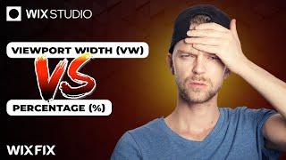 Viewport Width VS Percentage in Wix Studio  Wix Fix [upl. by Enelyak481]