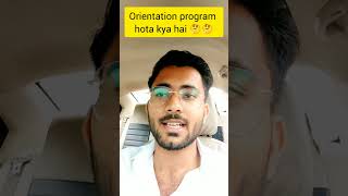 Orientation program hota kya hai 🤔🤔  agra college update  full information  admission 2022  news [upl. by Randie]