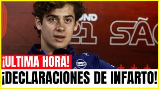 DECLARACIONES DE FRANCO COLAPINTO TRAS LOS LIBRES 2 GP ABU DHABI [upl. by Nosnevets]