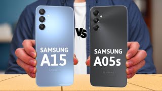 Samsung Galaxy A15 vs Samsung Galaxy A05s [upl. by Beckie]