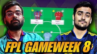 FPL GAMEWEEK 8 LIVE DEADLINE STREAM  The Fantasy Fraudsters [upl. by Gelasius111]