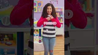 ASL Word of the Day Learn quotFriendquot with Gabby  GABBYS DOLLHOUSE [upl. by Viens236]