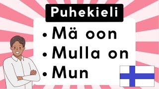 PUHEKIELI  Mä oon mulla on mun [upl. by Anauqat890]