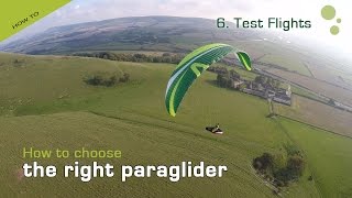 How to Choose the Right Paraglider Part Six Test Flights  Skywalk CAYENNE5 [upl. by Frederico]