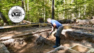 Building a Genuine Off Grid Log Cabin  Root Cellar and Foundation  Ep 2 [upl. by Sheffield]