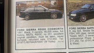 Sierra Rs500 bargain £13k  and much more in these 1997 Uk used car classified ads [upl. by Fayina]