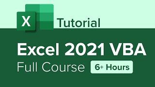 Excel 2021 VBA Full Course Tutorial 6 Hours [upl. by Namyw]