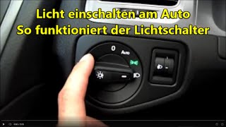 Autofahren lernen  Licht einschalten am Auto so gehts Autolicht schalten Abblendlicht [upl. by Anu726]