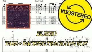 Soda Stereo  El Rito  TABS  BACKING TRACK CON VOZ  El Último Concierto 1997 [upl. by Ykcir]