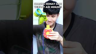 Kalung donat jadi tempat minum food asmr mukbang makanan [upl. by Rodnas275]