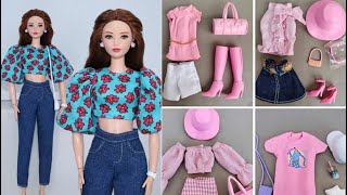 Barbie elbise yapımı  Çoraptan barbie elbise yapımı  5 dakikada hallet  barbie kendin yap [upl. by Rawdan309]