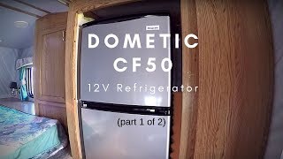 5th Wheel Camper Trailer  Installing a Dometic CF50 12V Refrigerator Part1 [upl. by Aihsercal]