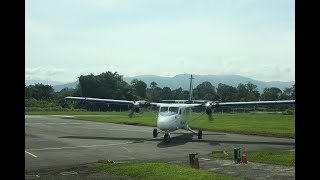 13012022 MASWings DHC6 Twin Otter Lawas to Kota Kinabalu Takeoff MH3172 [upl. by Solim]