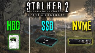 HDD vs SSD vs M2 NVMe  STALKER 2 Heart of Chornobyl  SSD Required [upl. by Ecirtaed]