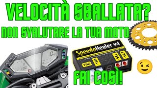 COME CALIBRARE IL TACHIMETRO DELLA MOTO  Healtech speedohealer v4 [upl. by Angell]