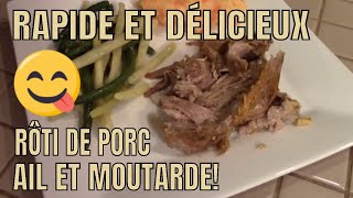 LONGE DE PORC A LA MOUTARDE ET AIL DÉLICIEUX 😋 [upl. by Roseanna]